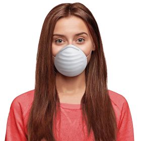 Dust and Particle Face Masks. Pack of 50 Disposable Respirator with Elastic Strap Dust & Filter Safety Masks for Non-Toxic Dust; Pollen; Dander; Sawdu