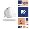 Dust and Particle Face Masks. Pack of 50 Disposable Respirator with Elastic Strap Dust & Filter Safety Masks for Non-Toxic Dust; Pollen; Dander; Sawdu