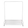 Clothing Garment Rack with Shelves, Metal Cloth Hanger Rack Stand Clothes Drying Rack for Hanging Clothes,with Top Rod Organizer Shirt Towel Rack and