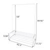 Clothing Garment Rack with Shelves, Metal Cloth Hanger Rack Stand Clothes Drying Rack for Hanging Clothes,with Top Rod Organizer Shirt Towel Rack and