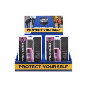 10-pack Stream Pepper Spray Countertop Display (Color: Combination)