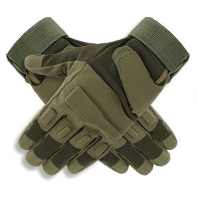 Tactical Gloves Military Combat Gloves with Hard Knuckle for Men Hunting, Shooting, Airsoft, Paintball, Hiking, Camping, Motorcycle Gloves (Color: green, size: medium)