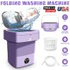 11L Portable Washing Machine Mini Washer Foldable Washer and Spin Dryer Small US