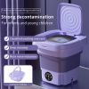 11L Portable Washing Machine Mini Washer Foldable Washer and Spin Dryer Small US