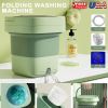 11L Portable Washing Machine Mini Washer Foldable Washer and Spin Dryer Small US